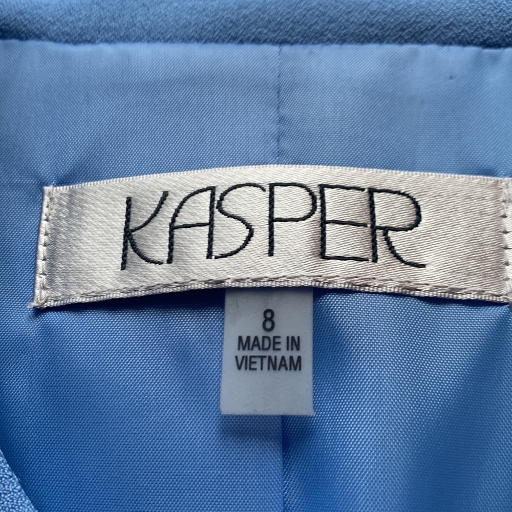 Kasper sz 8 robins egg blue blazer - Picture 6 of 8